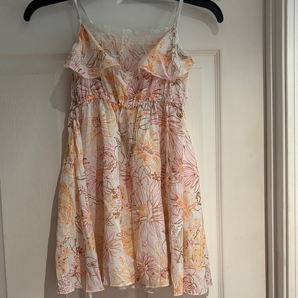 Floral Ruffle Women's Top